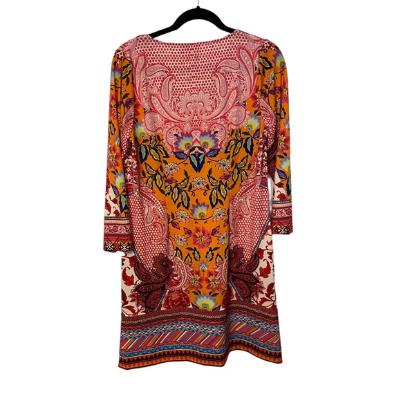 Hale Bob Mid-Length Multicolored V-Neck Dress Woman’s Size S - Picture 10 of 10